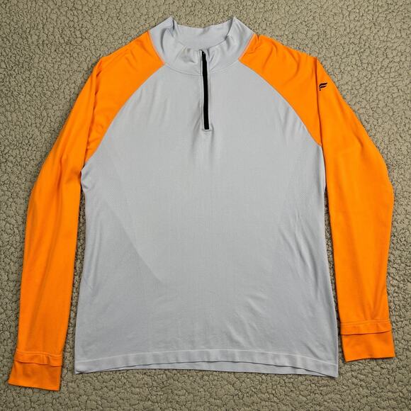 Fabletics The Training Day 1/4 Zip Long Sleeve ColorVapor Blue Block Men XL - Picture 1 of 9